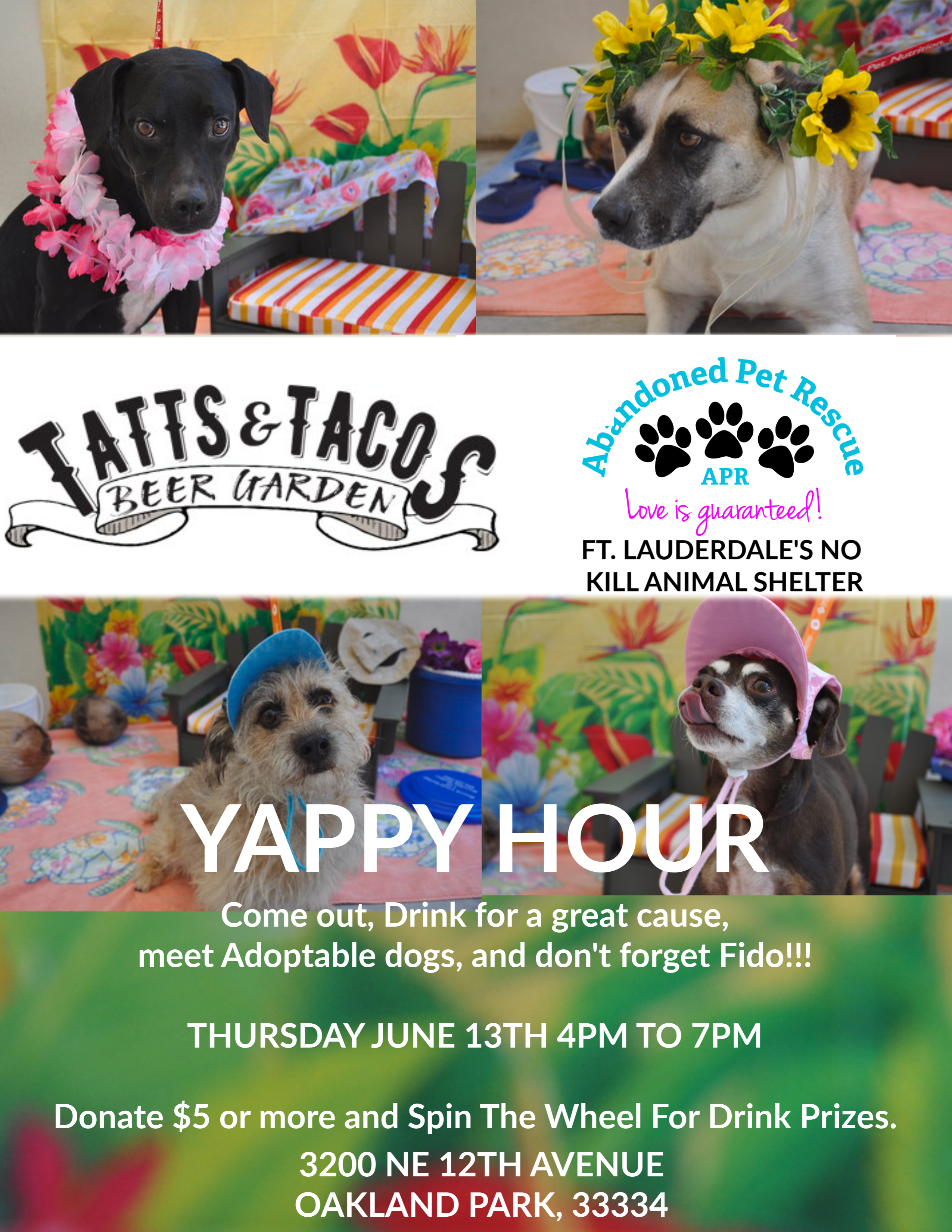 TATTS AND TACOS YAPPY HOUR 6/13/19 @ TATTS AND TACOS | Oakland Park | Florida | United States