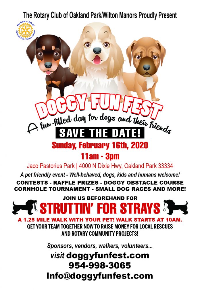 Doggy FunFest (2/16/20) @ Jaco Pastorius Park | Oakland Park | Florida | United States