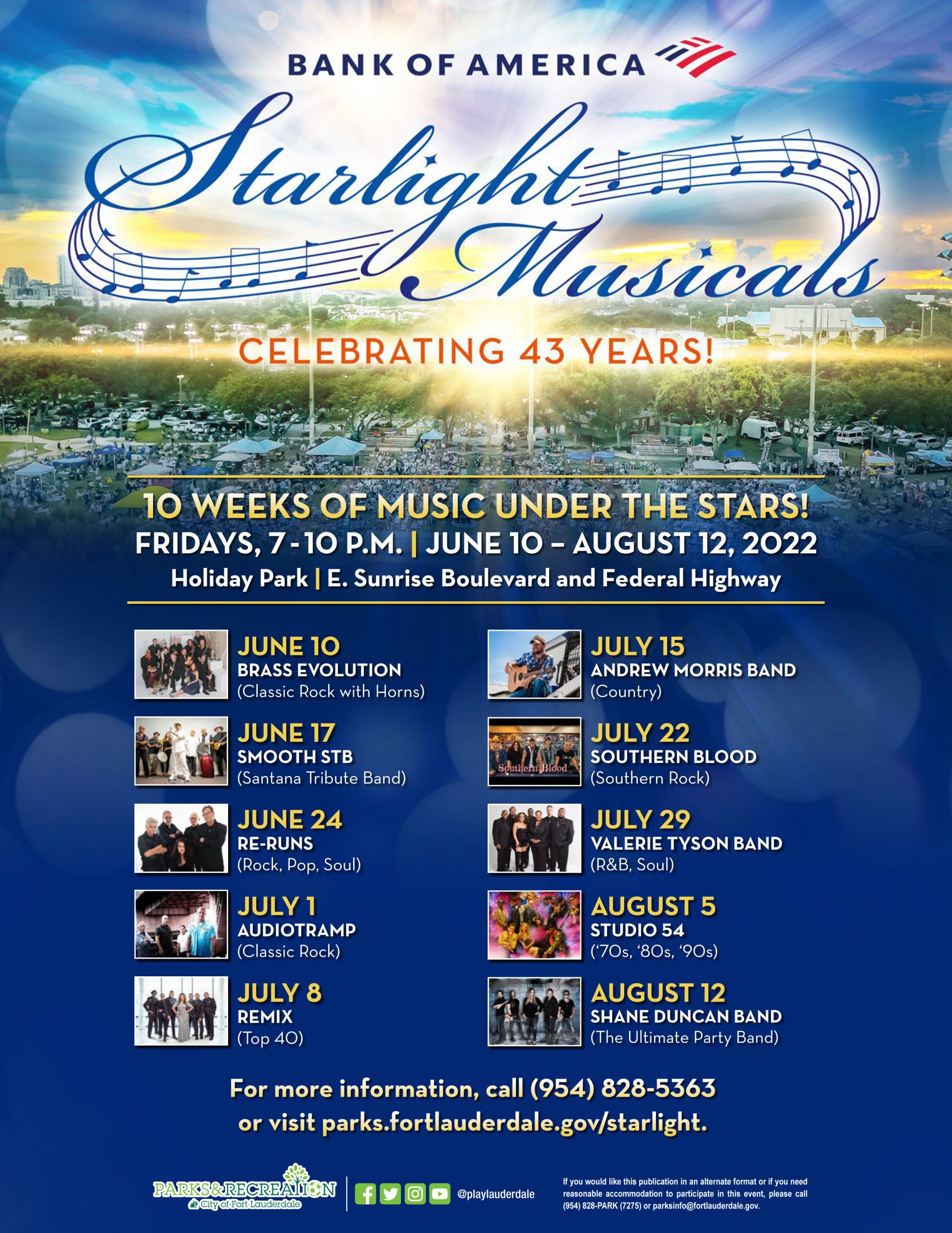 STARLIGHT MUSICALS (SUMMER FRIDAYS) @ Fort Lauderdale's Holiday Park | Fort Lauderdale | Florida | United States