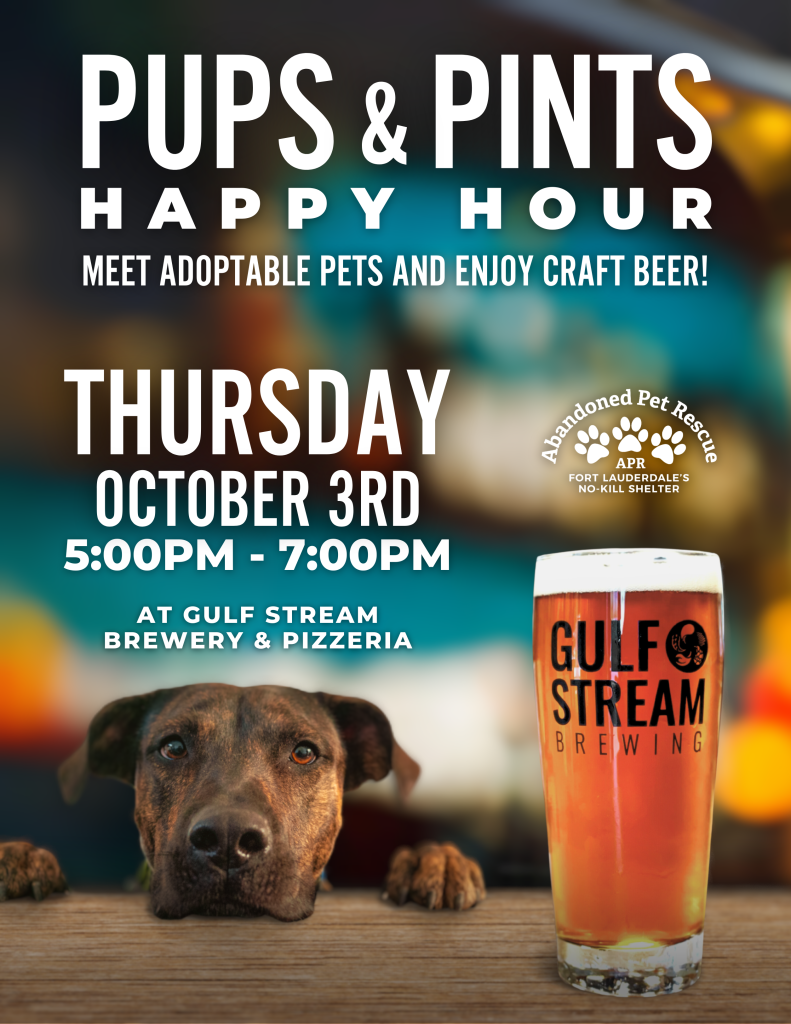 PUPS & PINTS (10/3) @ GULFSTREAM BREWERY | Fort Lauderdale | Florida | United States