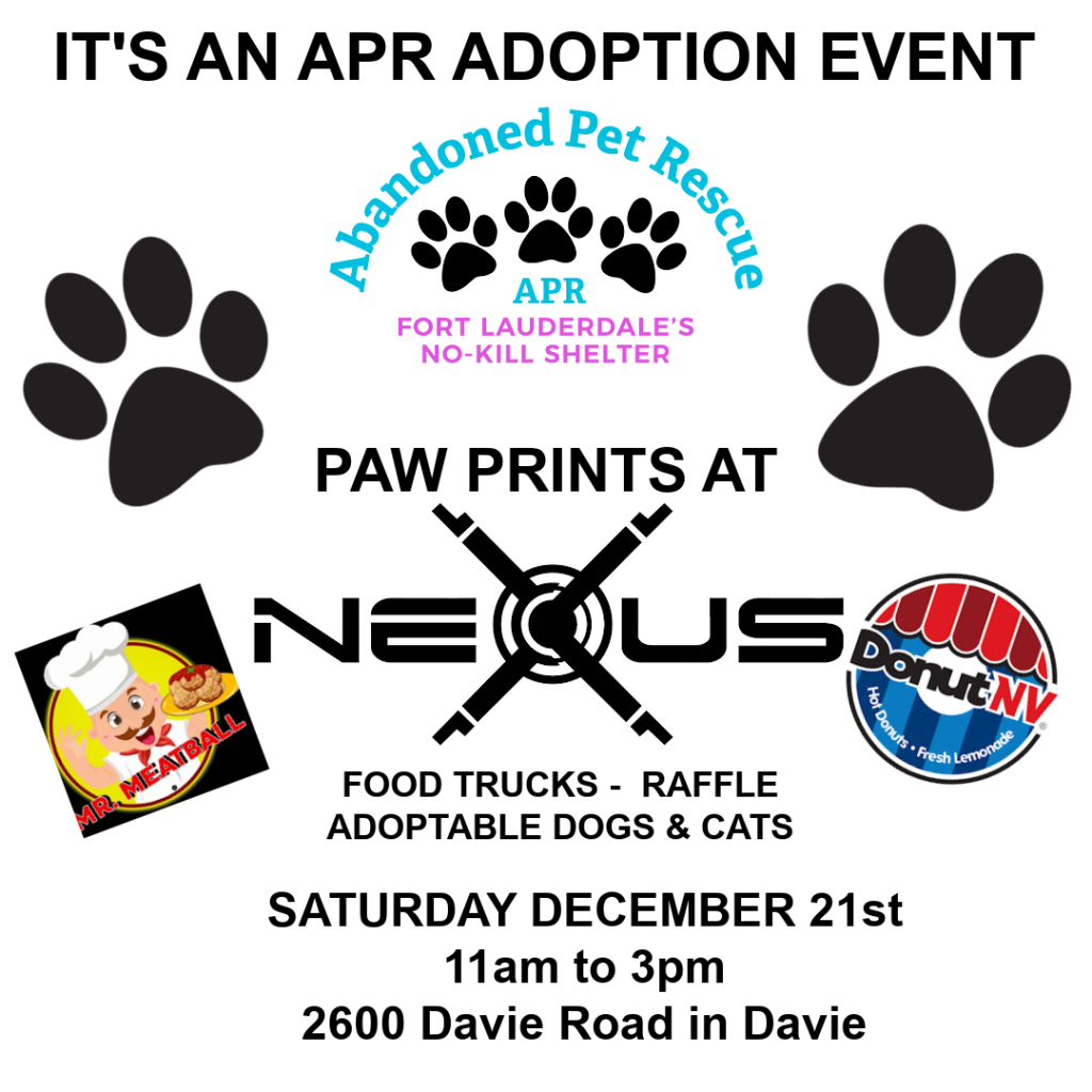 PAW PRINTS AT NEXUS (12/21) @ Nexus Shooting Range | Davie | Florida | United States